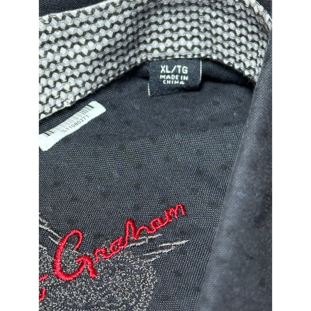 Robert Graham Mens XL Shirt Black Dots All Over Long Sleeve Button Up Flip Cuffs - Picture 5 of 11